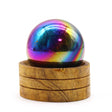 Gemstone Sphere 50mm - Amethyst Aura with Stand - SHAMTAM.COM