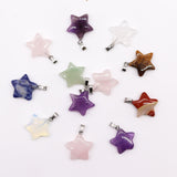 Stars Pendant Gemstone Crystal 20x6mm - SHAMTAM.COM