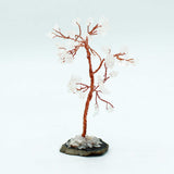 Crystal Tree - Rock Quartz on Black Agate Base 35 gemstones - SHAMTAM.COM