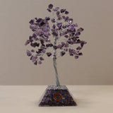 Crystal Tree Amethyst with Orgonite Base - 160 Gemstones - SHAMTAM.COM