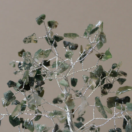 Crystal Tree Moss Agate with Orgonite Base - 160 Gemstones - SHAMTAM.COM