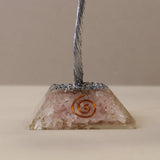 Crystal Tree Rose Quartz with Orgonite Base - 160 Gemstones - SHAMTAM.COM