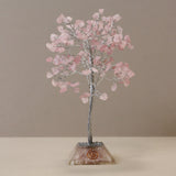 Crystal Tree Rose Quartz with Orgonite Base - 160 Gemstones - SHAMTAM.COM