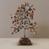 Crystal Tree with Orgonite Base - 320 Gemstones - SHAMTAM.COM