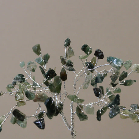 Crystal Tree Moss Agate with Orgonite Base - 80 Gemstones - SHAMTAM.COM