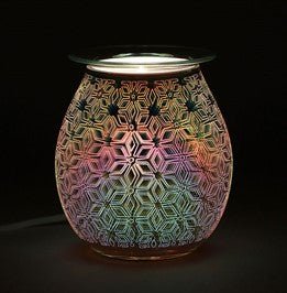 Electric Oil Burner Geometric Flower Light - up - SHAMTAM.COM