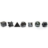 Geometric Crystals Black Agate Set Seven Piece - SHAMTAM.COM