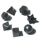 Geometric Crystals Black Agate Set Seven Piece - SHAMTAM.COM