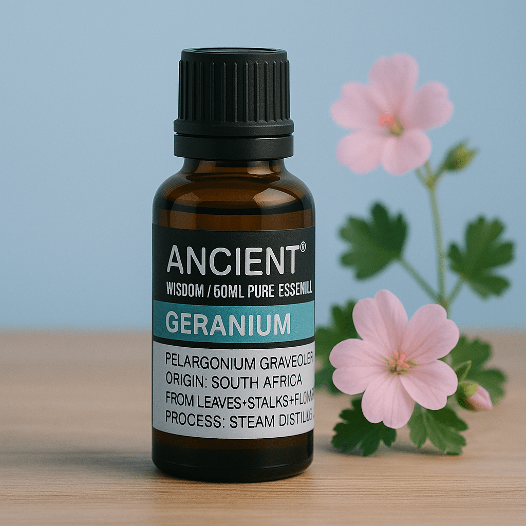 Geranium Essential Oil 50ml Steam Distilled - SHAMTAM.COM