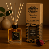 Geranium Rose Essential Oil Reed Diffuser 200ml - SHAMTAM.COM