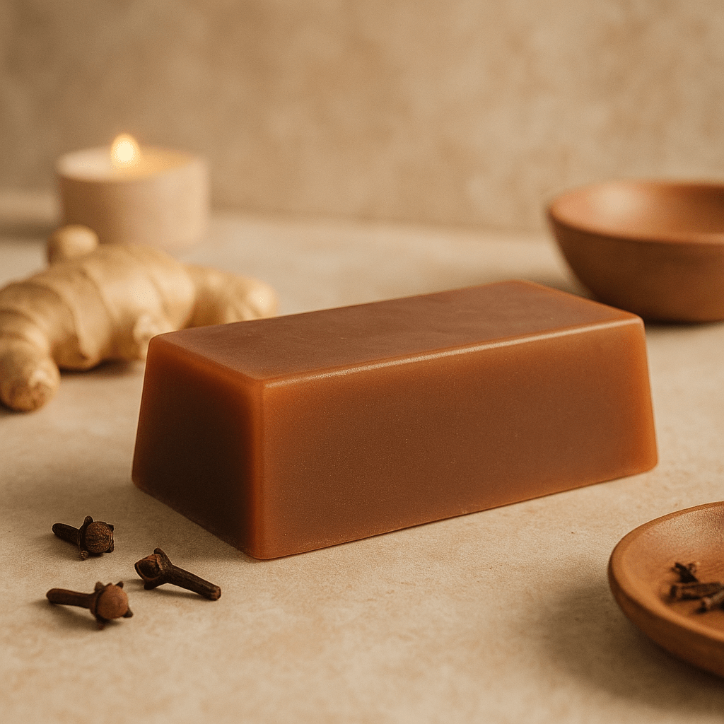Ginger Clove Essential Oil Soap Loaf 1.3kg Brown - SHAMTAM.COM