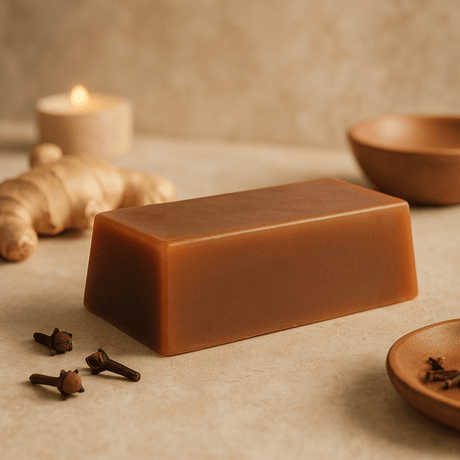 Ginger Clove Essential Oil Soap Loaf 1.3kg Brown - SHAMTAM.COM