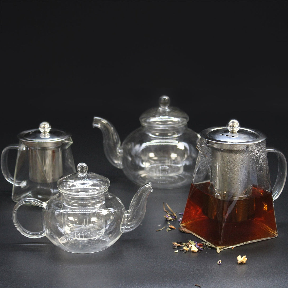 Glass Infuser Teapot - Contemporary - 550ml - SHAMTAM.COM