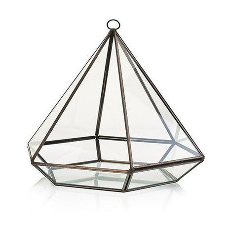 Glass Terrarium - Large Diamond - SHAMTAM.COM