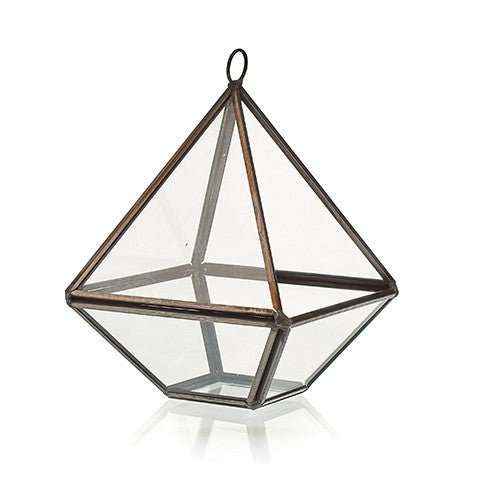 Glass Terrarium - Small Diamond - SHAMTAM.COM