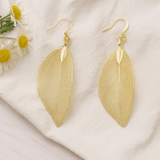 Gold Leaf Earrings - SHAMTAM.COM