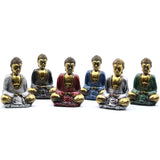 Gold Mini Buddha Figure (Assorted Colours) - SHAMTAM.COM