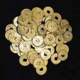 Golden Chinese Ancient Feng Shui Lucky Coins Set - SHAMTAM