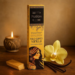 Golden Palo Santo Vanilla Incense, 15g - SHAMTAM.COM