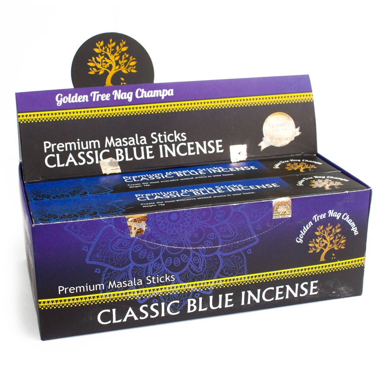 Golden Tree Nag Champa Incense - Classic Blue - SHAMTAM.COM