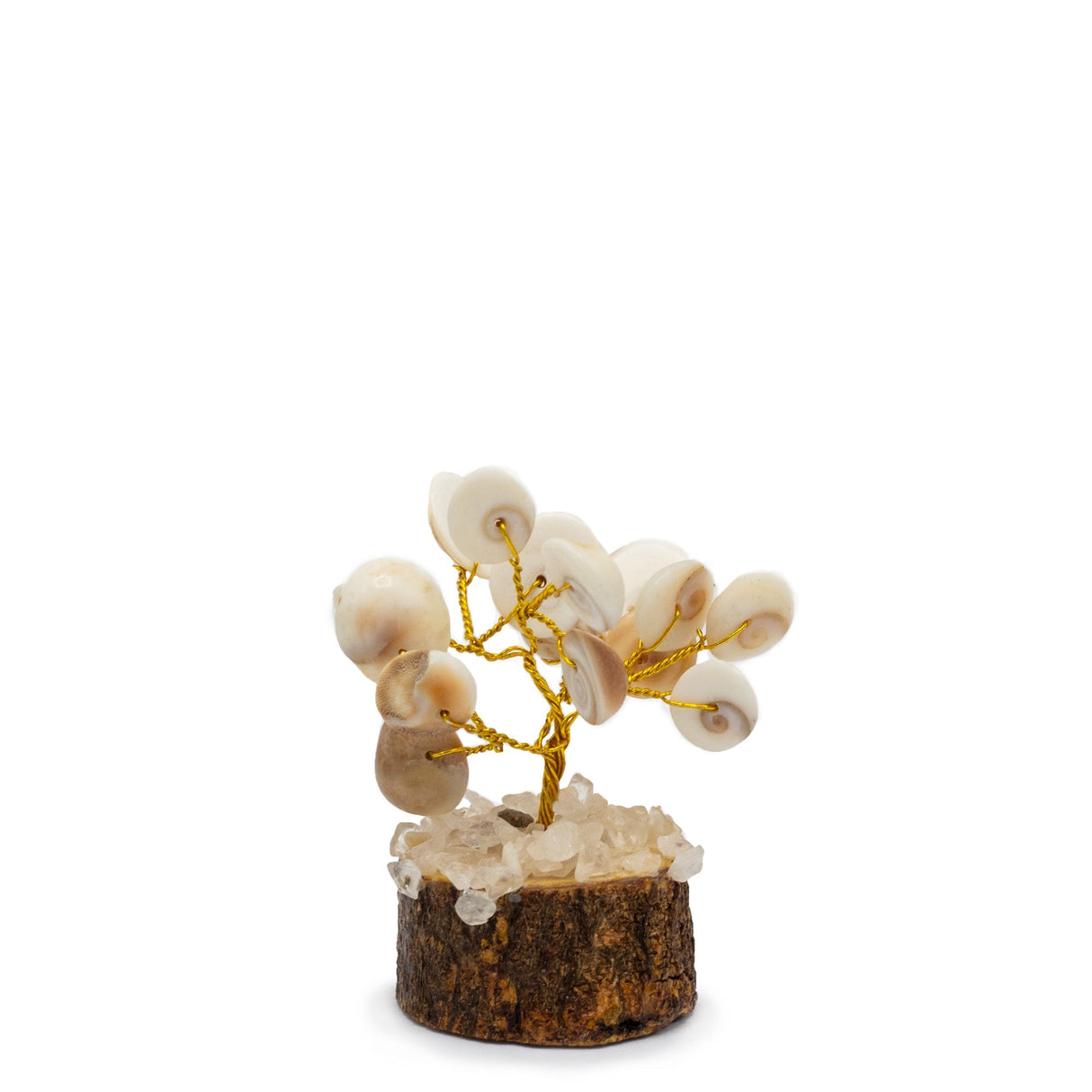 Handcrafted Gomati Chakra Stone Tree with Rudraksha Beads – 15 Sacred Stones for Spiritual Growth and Home Décor - SHAMTAM.COM