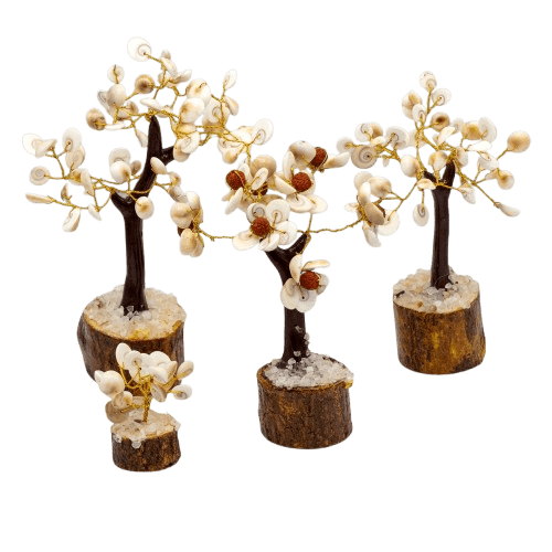 Gomati Chakra Stone Trees Set of 4 - SHAMTAM.COM