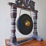 Gong in Stand - 25cm - Black - SHAMTAM.COM