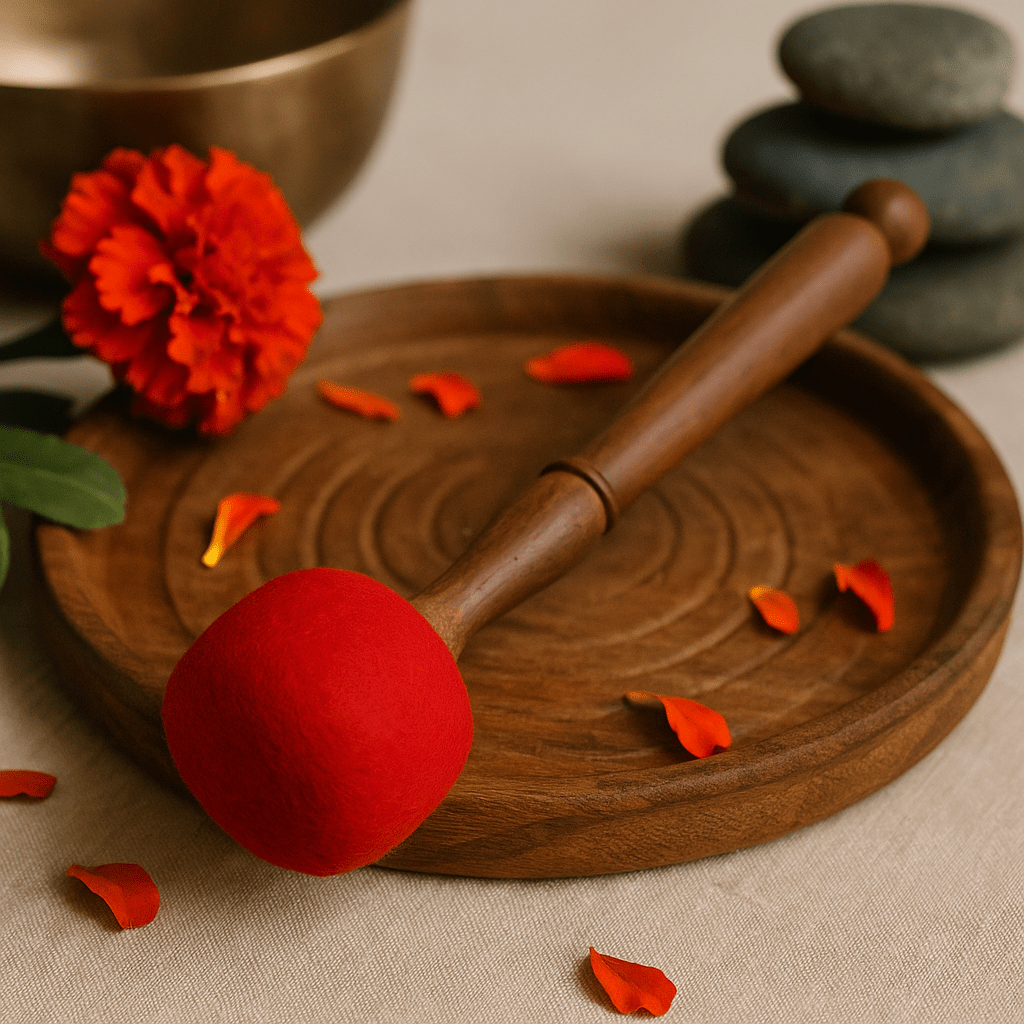 Gong Mallet Felted Extra Large 30cm - SHAMTAM.COM