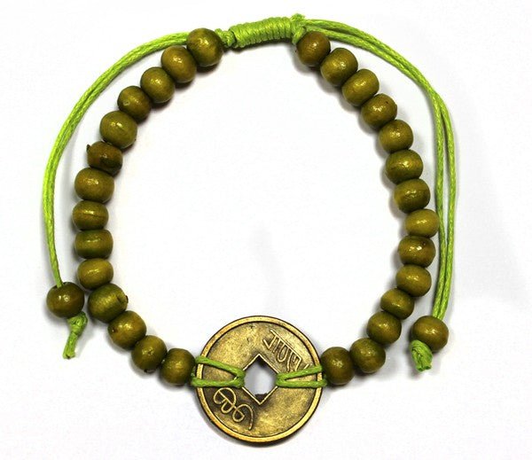 Good Luck Feng - Shui Bracelets - Lime Green - SHAMTAM.COM