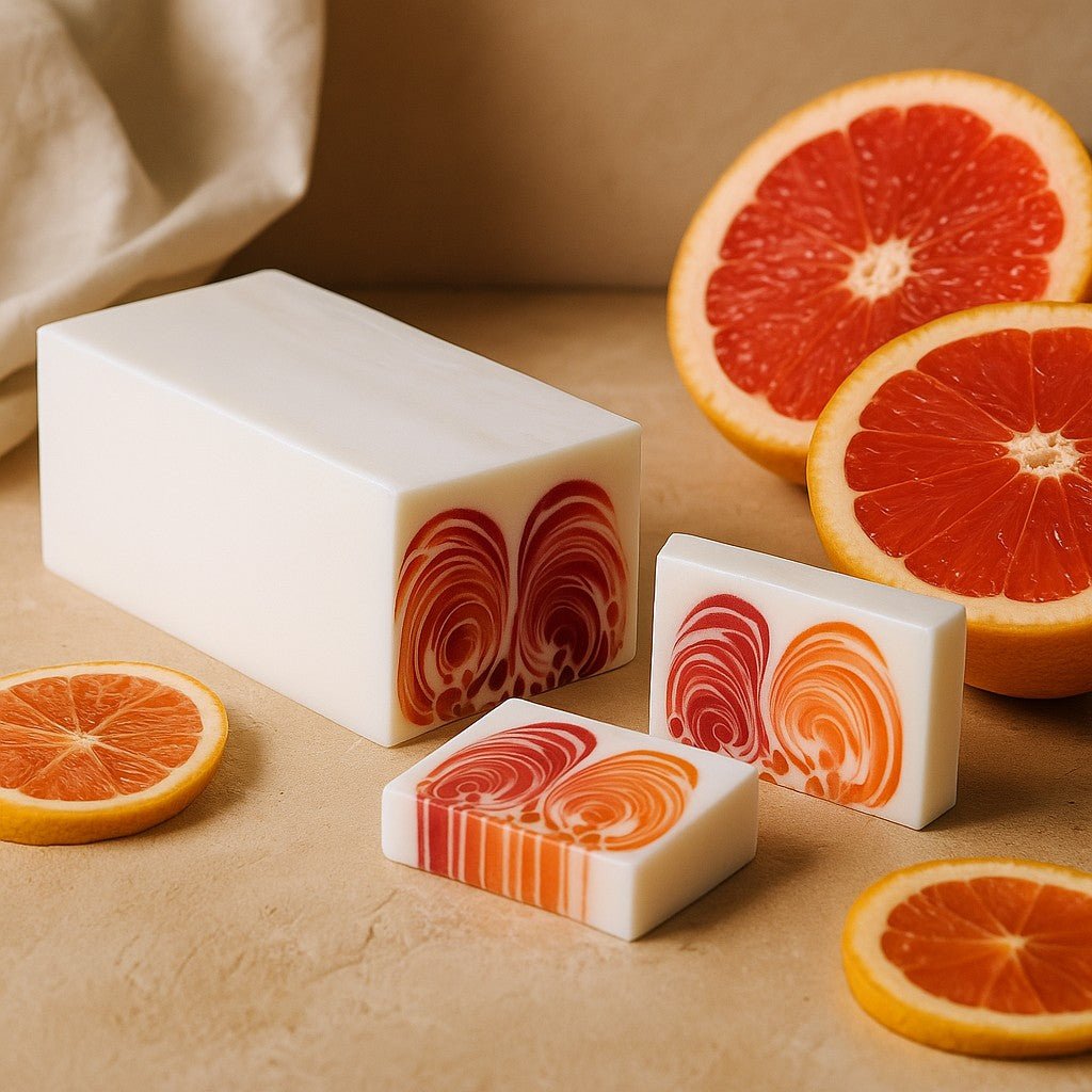 Grapefruit Soap Loaf 1.2kg Handmade - SHAMTAM.COM