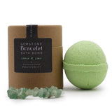 Green Aventurine Gem Bracelet Bath Bomb - SHAMTAM.COM