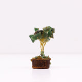 Green Aventurine Tree On Wood Base - 15 Gemstones - SHAMTAM.COM