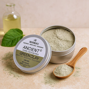 Maschera viso in argilla illite verde 80g