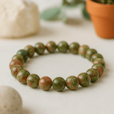 Green Jasper 8mm Stretch Bracelet - SHAMTAM.COM