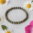 Green Jasper Gemstone Bracelet - SHAMTAM.COM