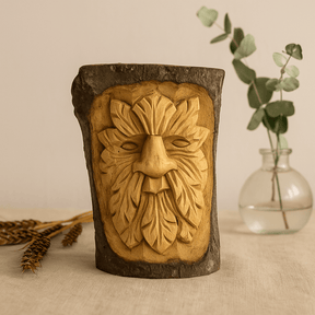 Green Man Figure Small 16x11x5cm - SHAMTAM.COM