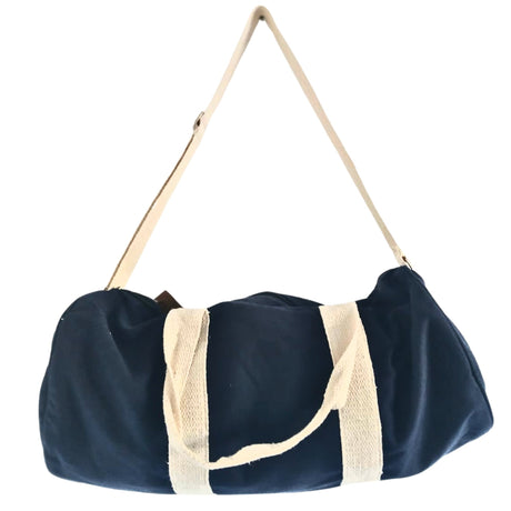 Navy Blue Duffel Gym Bag with Adjustable Strap and Light - Colored Handles - Perfect for Travel and Fitness - SHAMTAM.COM