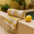 Hammam Spa Towel Yellow 90x170cm - SHAMTAM.COM