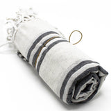 Hamman Spa Towel - Charcoal - 90x170cm - SHAMTAM.COM