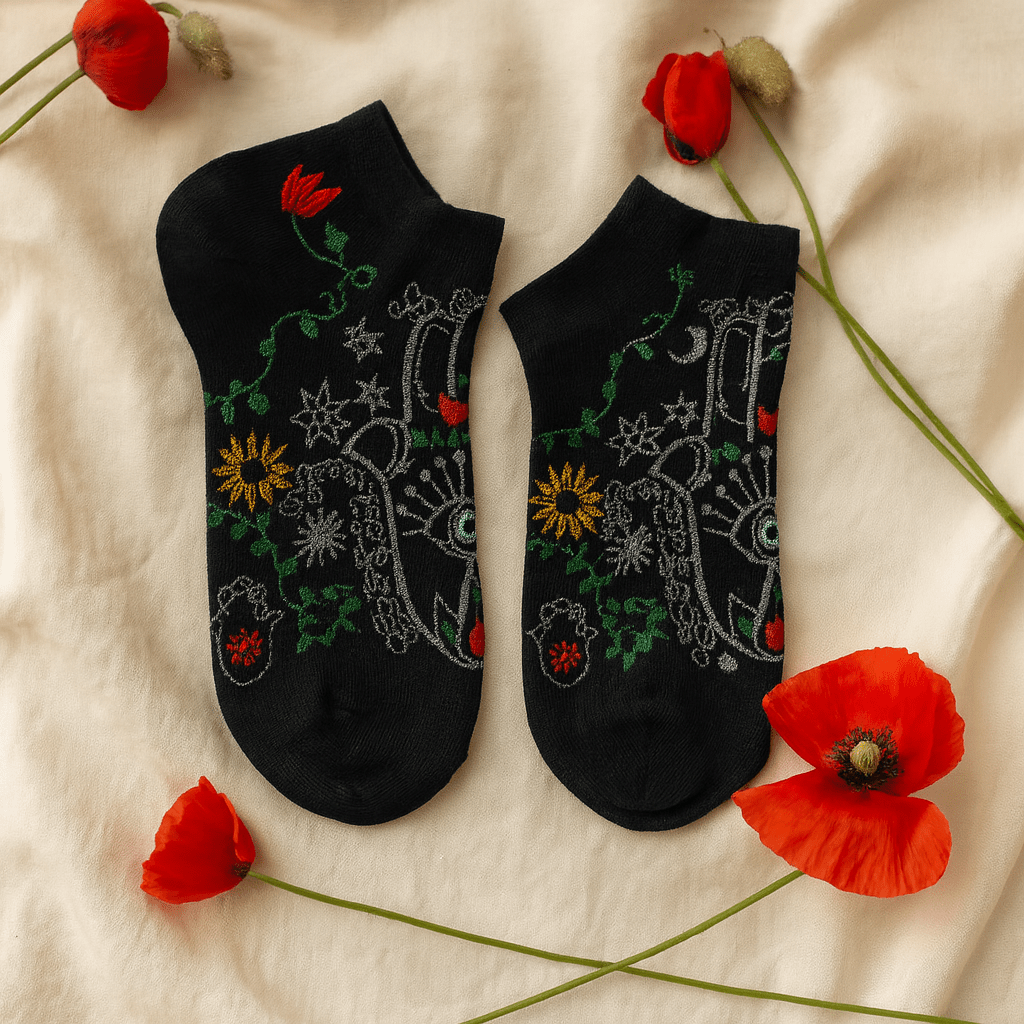 Hamsa Low Cut Socks Medium Large 7.5 - 11.5 - SHAMTAM.COM