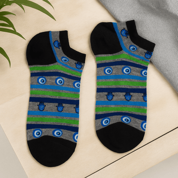 Hamsa Alçak Çorap – Nazar Boncuğu 7.5-11.5