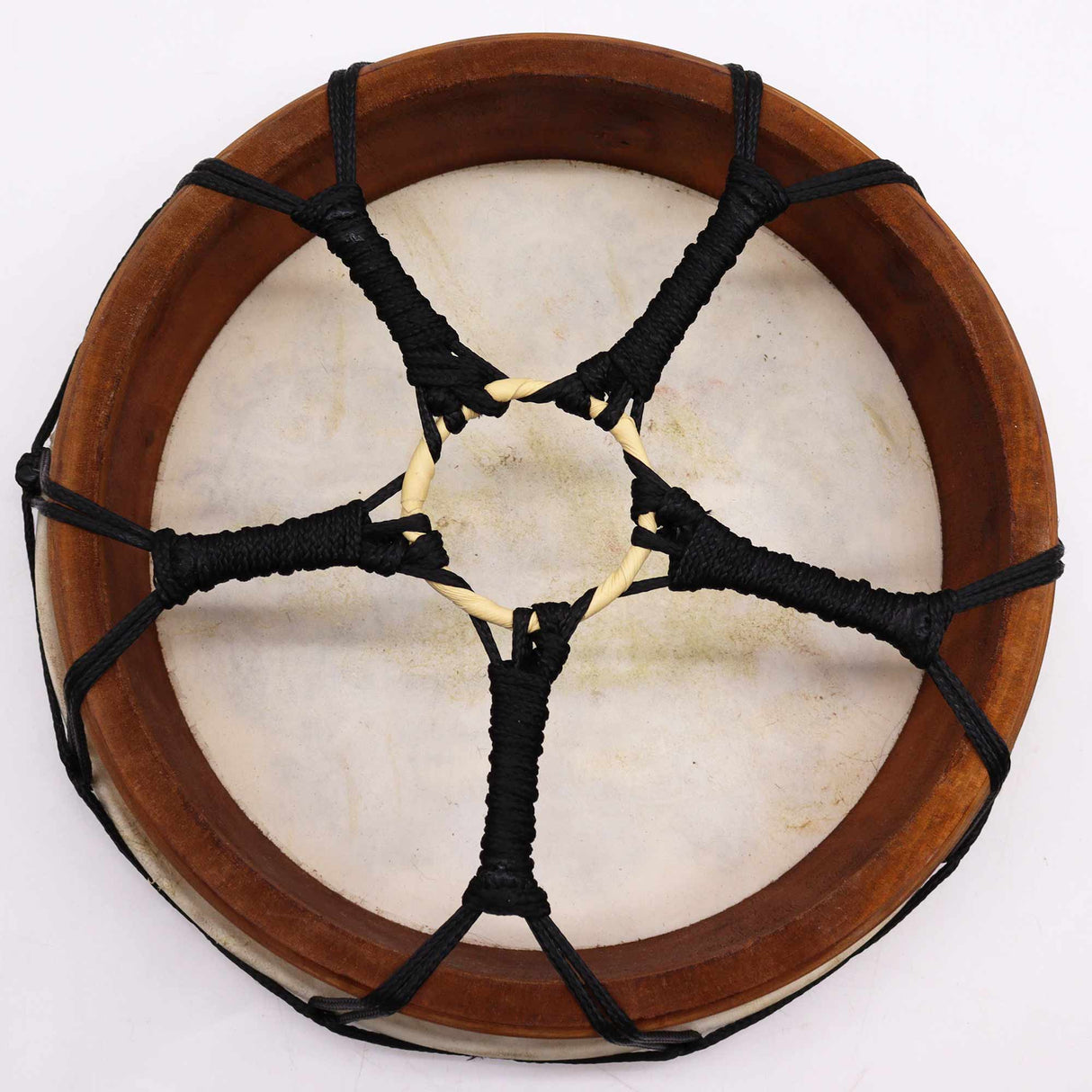 Shaman Drum Hamsa with Two Sticks - 30cm - SHAMTAM.COM