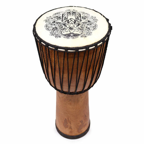 Djembe Drum Hamsa Wide Top - 22cm - SHAMTAM.COM