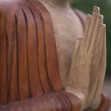 Hand Carved Buddha Statue - 30cm Welcome - SHAMTAM.COM
