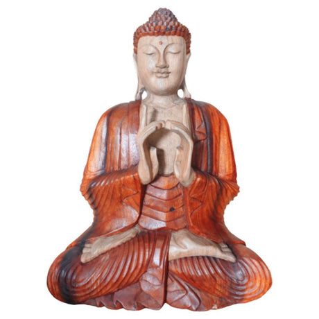 Hand Carved Buddha Statue - 60cm Two Hands - SHAMTAM.COM