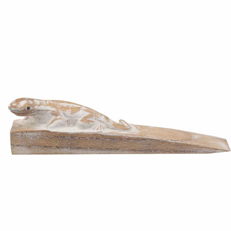 Decorative Door Stop - Hand carved - Gecko - SHAMTAM.COM