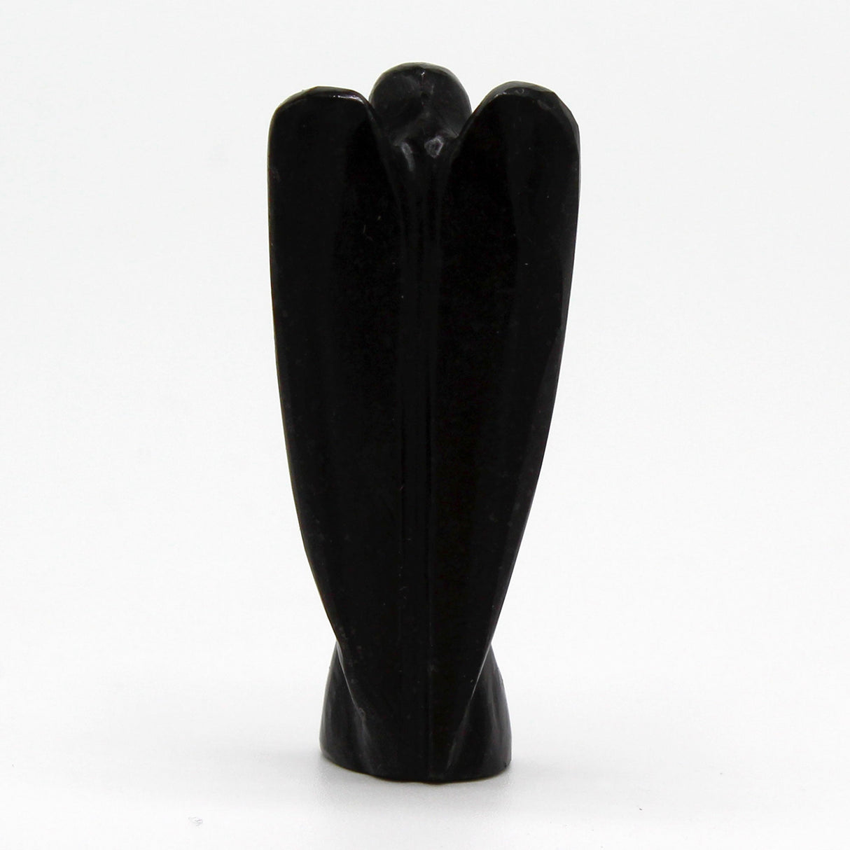 Black Agate Angel - Hand Carved Gemstone - SHAMTAM.COM