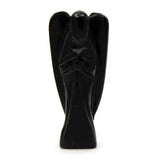 Black Agate Angel - Hand Carved Gemstone - SHAMTAM.COM