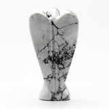 White Howlite Angel - Hand Carved Gemstone - SHAMTAM.COM