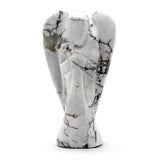 White Howlite Angel - Hand Carved Gemstone - SHAMTAM.COM